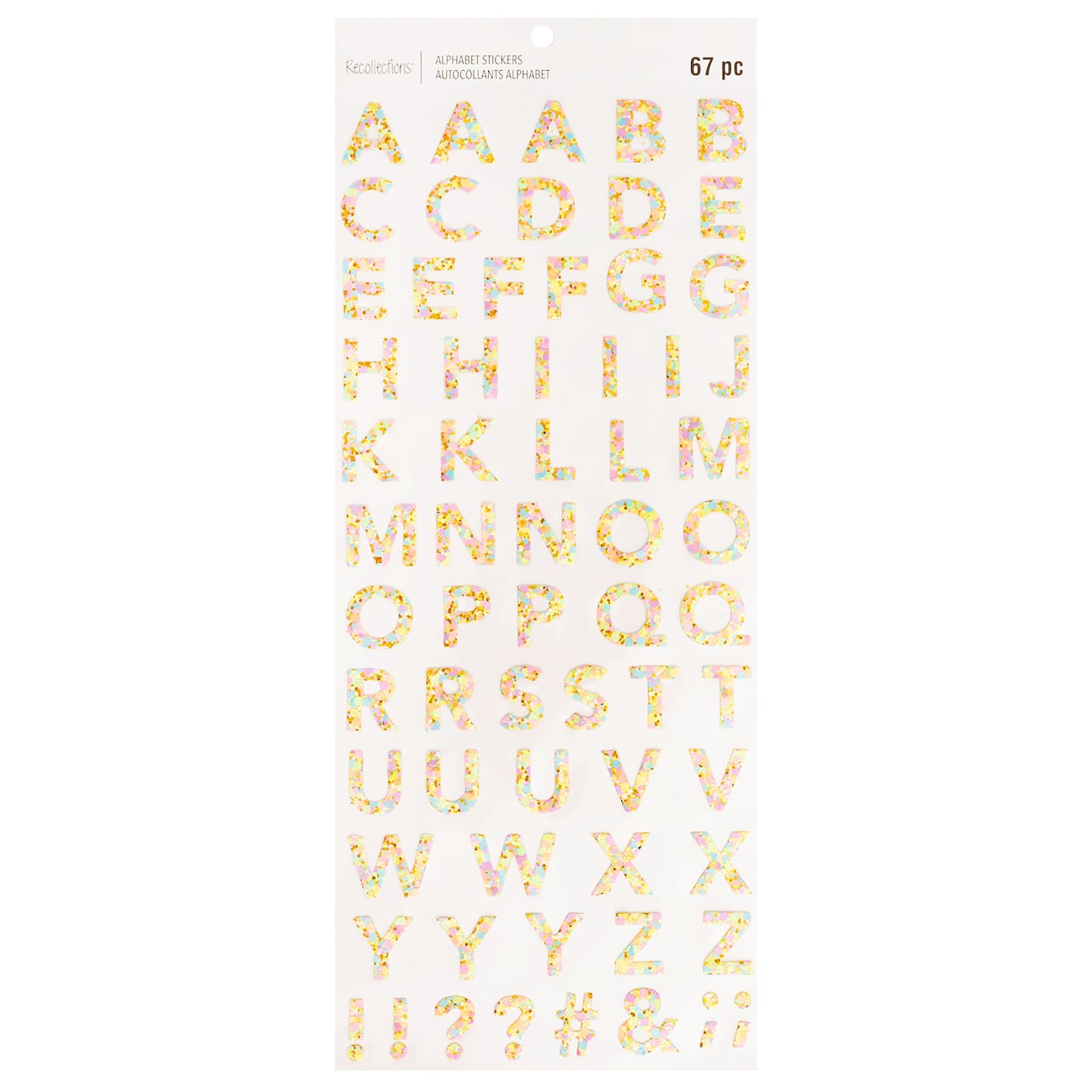 Bright Confetti Alphabet Stickers by Recollections&#x2122;